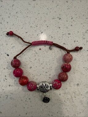 Silpada “best trend” pink jasper bracelet